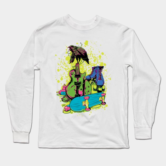 Rock`N Roller Long Sleeve T-Shirt by viSionDesign